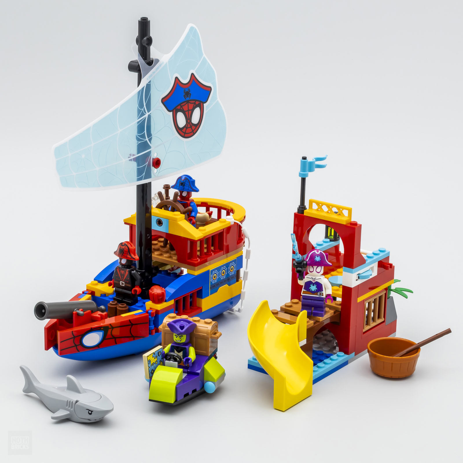 ▻ すぐにテスト済み: LEGO Marvel 11208 Team Spidey Pirate Ship